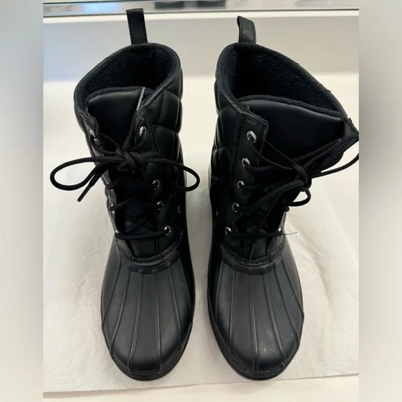 Sperry Top-Sider Women's Gosling Duck Boots size 7 black on black - Picture 6 of 9